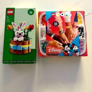 Lego 2 Factory Sealed Sets! 40587-Easter Basket ,41947 Disney Bracelets Mega Pac